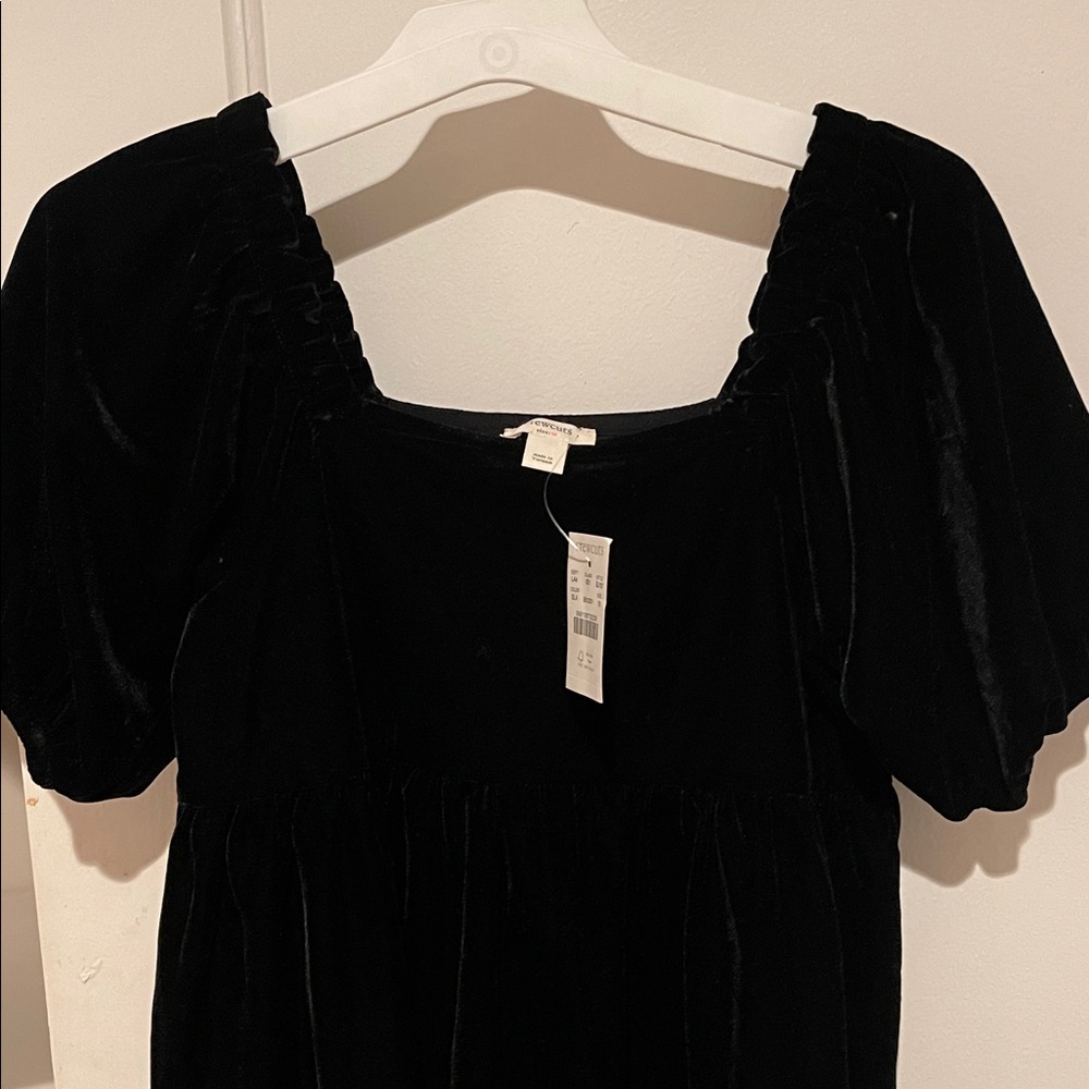 J. Crew Kids Formal Dress in Black Velvet